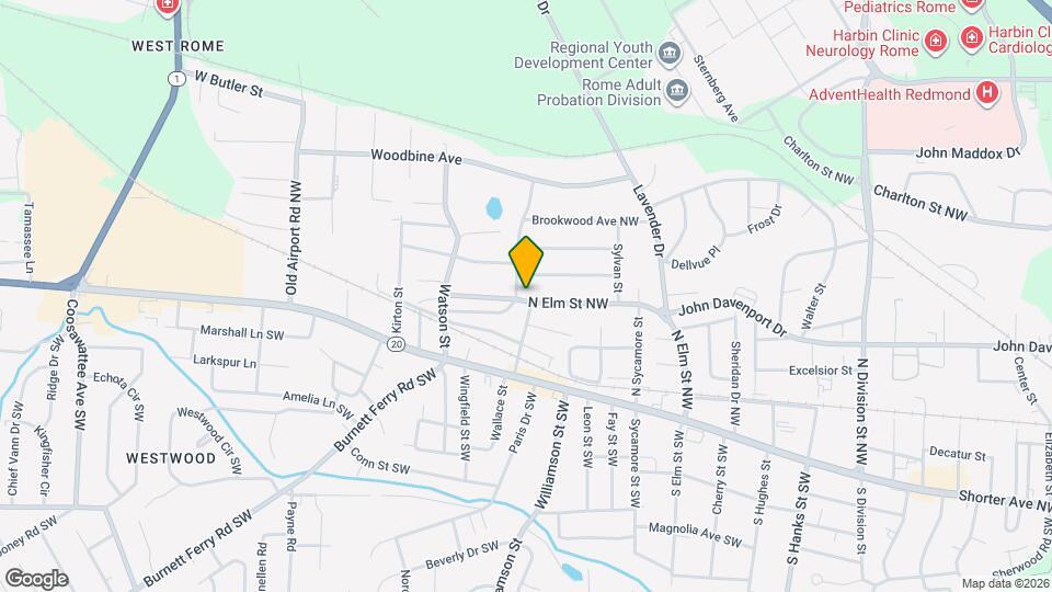 326 N Elm St NW Map and Location Details