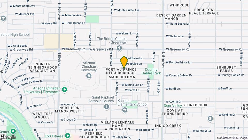 5333 W Port Au Prince Ln Map and Location Details