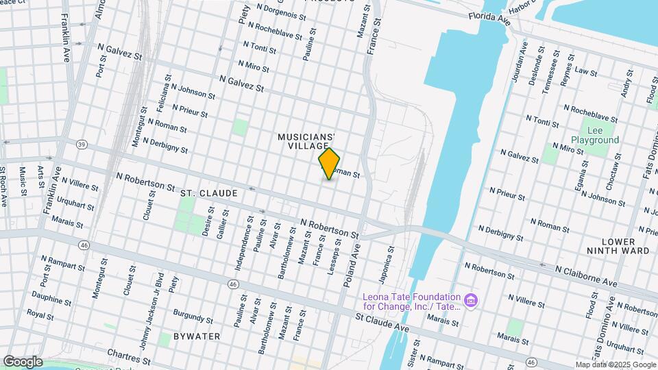 4117 N Derbigny St Map and Location Details