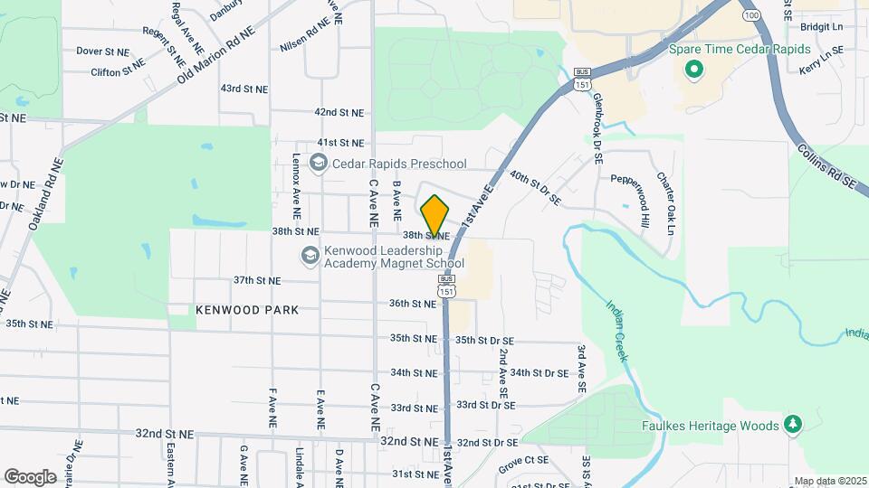 125 38th St NE Map and Location Details