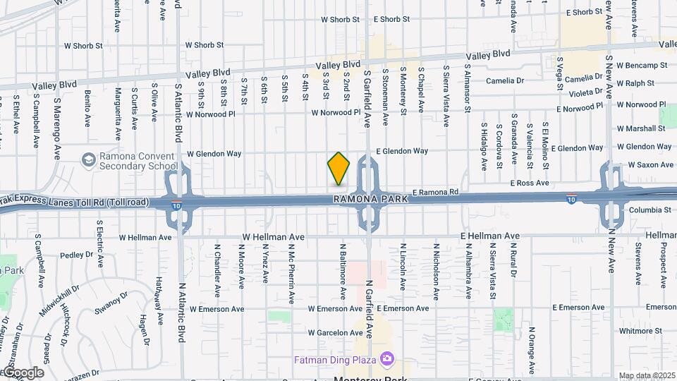 209-215 W Ramona Rd Mapa y Detalles de la Ubicación