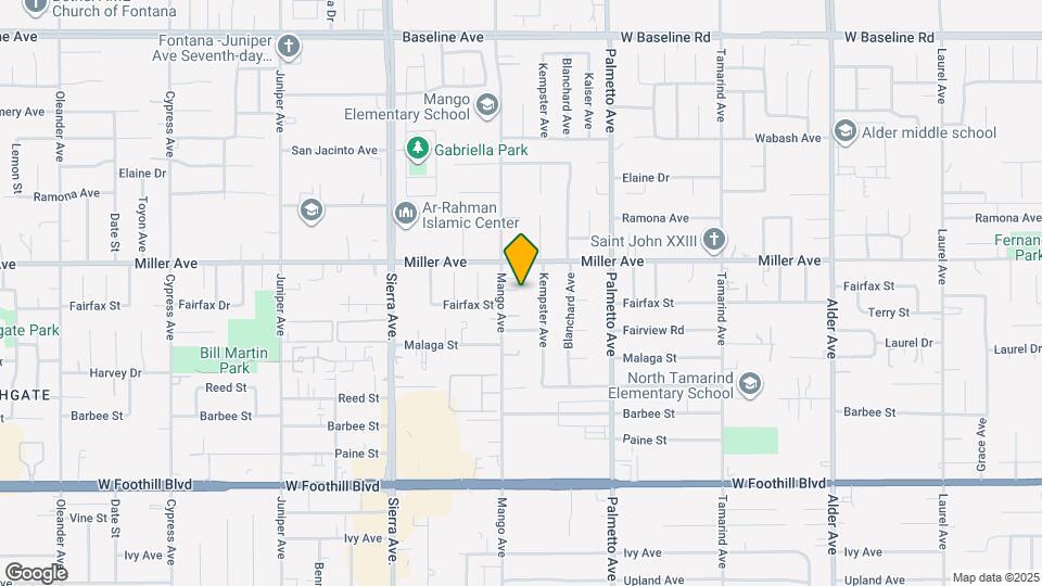 7755 Mango Ave Map and Location Details