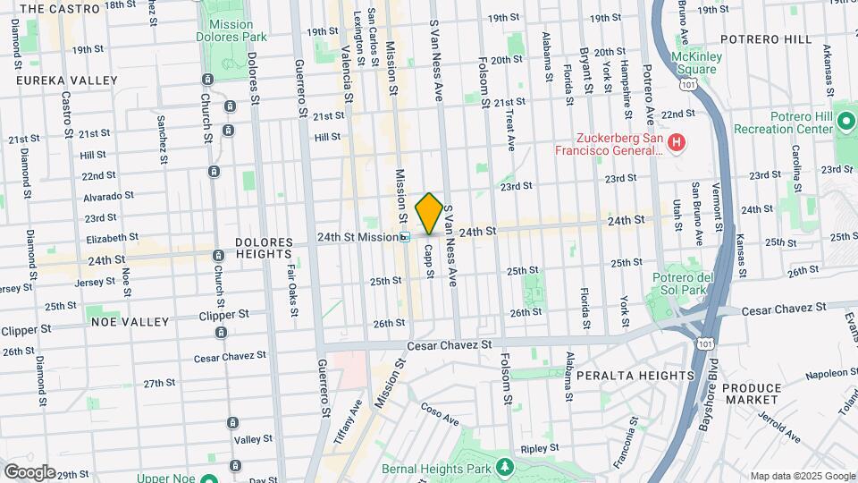 905 Capp St, Unit #8 Map and Location Details