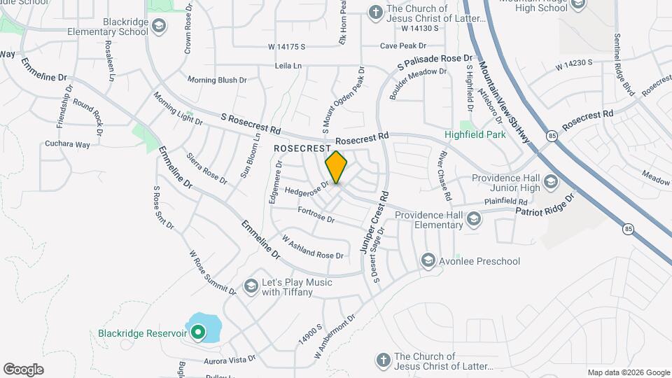 14558 S Pebble Rose Dr Map and Location Details