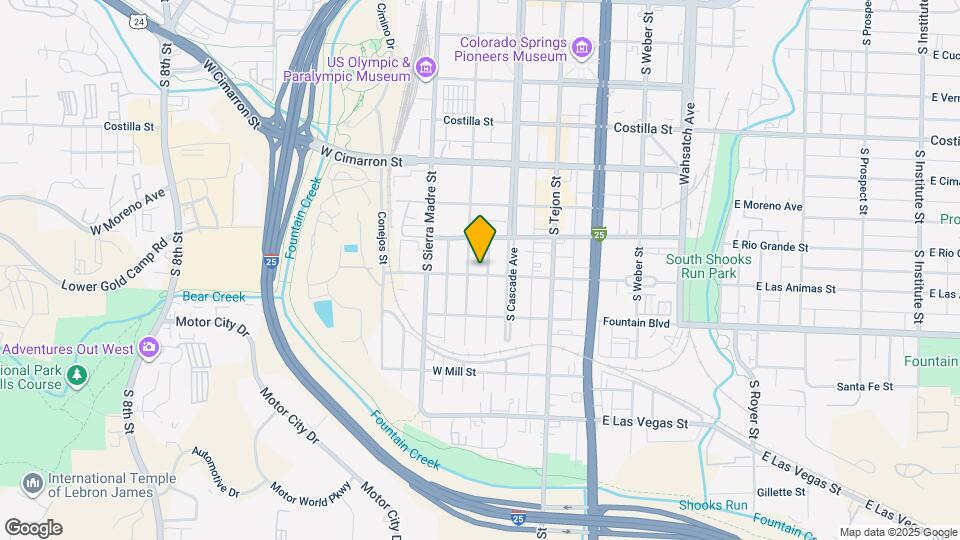 24 W Las Animas St Map and Location Details