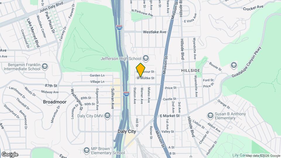 175 W Moltke St Map and Location Details