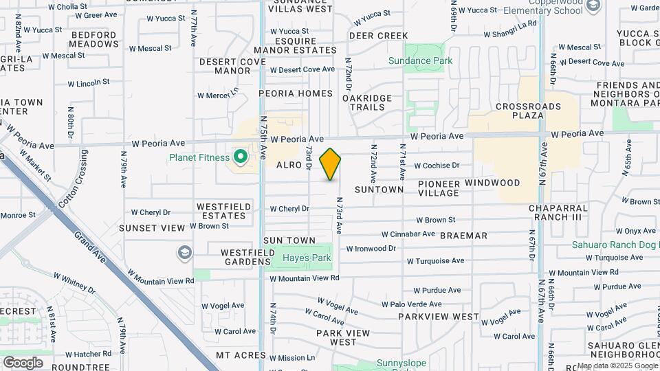 7303 W Comet Ave Map and Location Details
