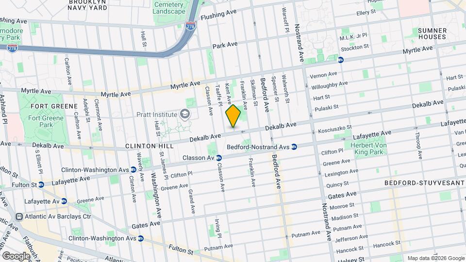 463 DeKalb Ave Map and Location Details