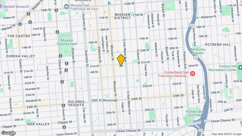 627-631 Capp St Map and Location Details