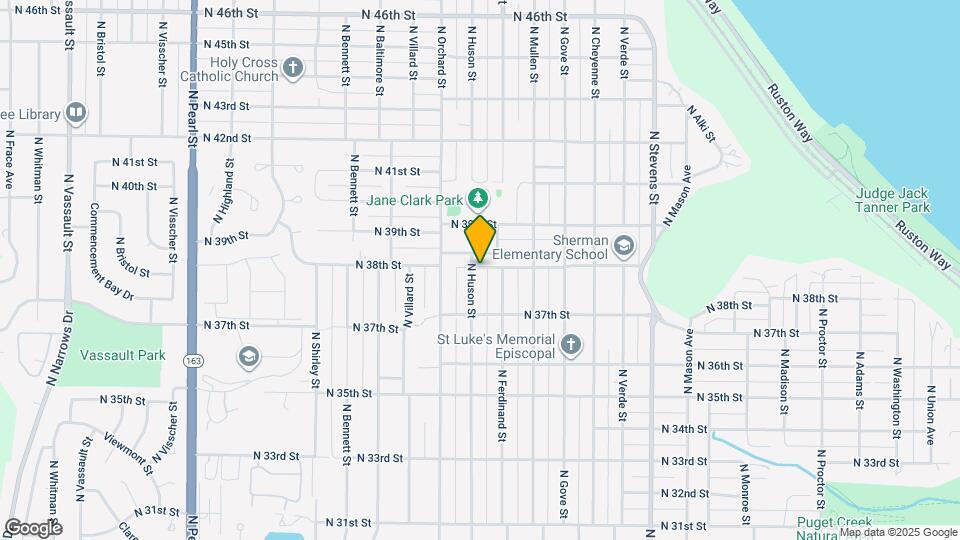 3731 N Huson St Map and Location Details