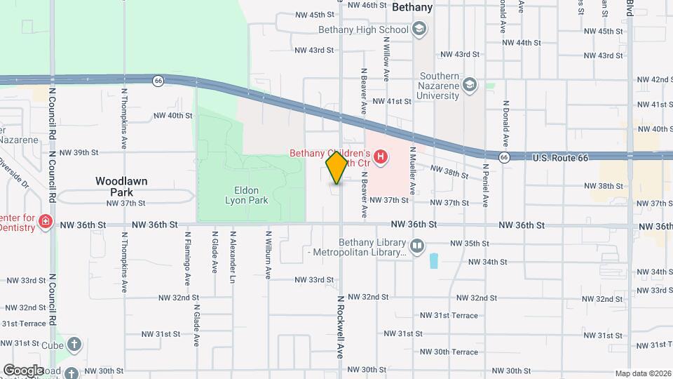3803 N Rockwell Ave Map and Location Details