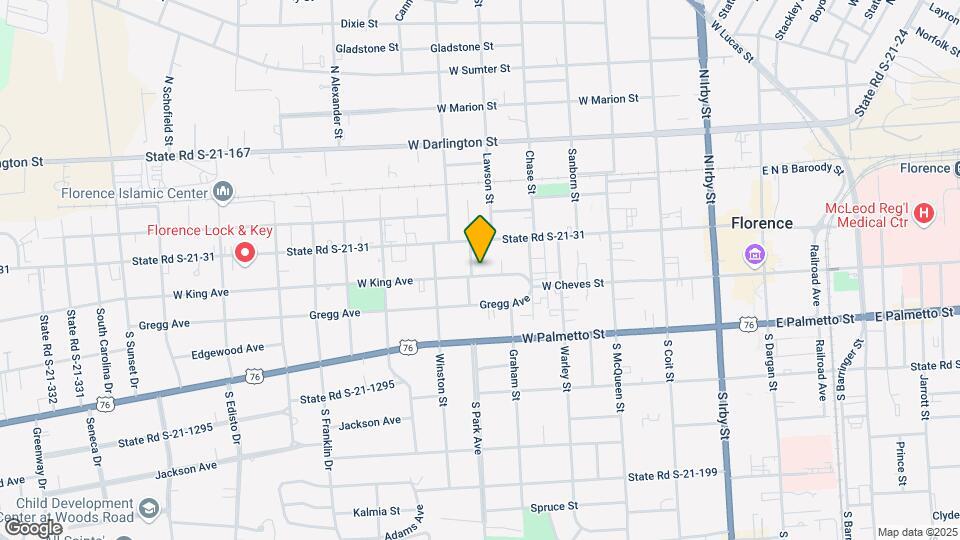 661 W King Ave Map and Location Details