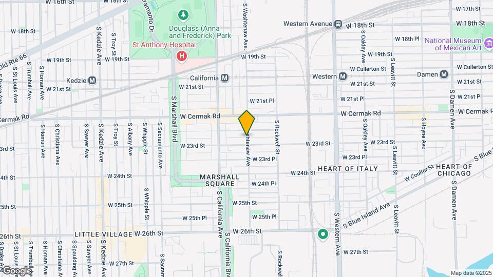 2258 S Washtenaw Ave. Map and Location Details