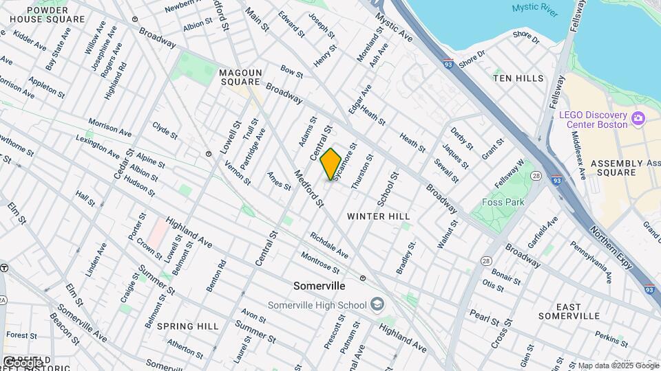 116 Sycamore St, Unit 21 Map and Location Details