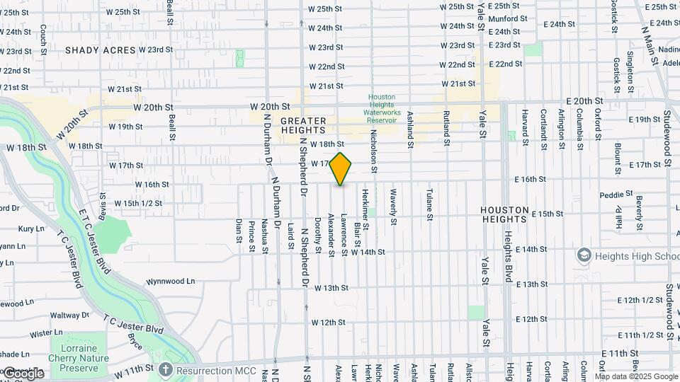 1541 Lawrence St Map and Location Details
