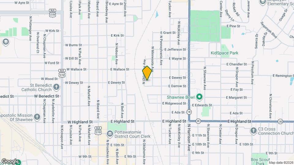 609 N Oklahoma Ave Map and Location Details