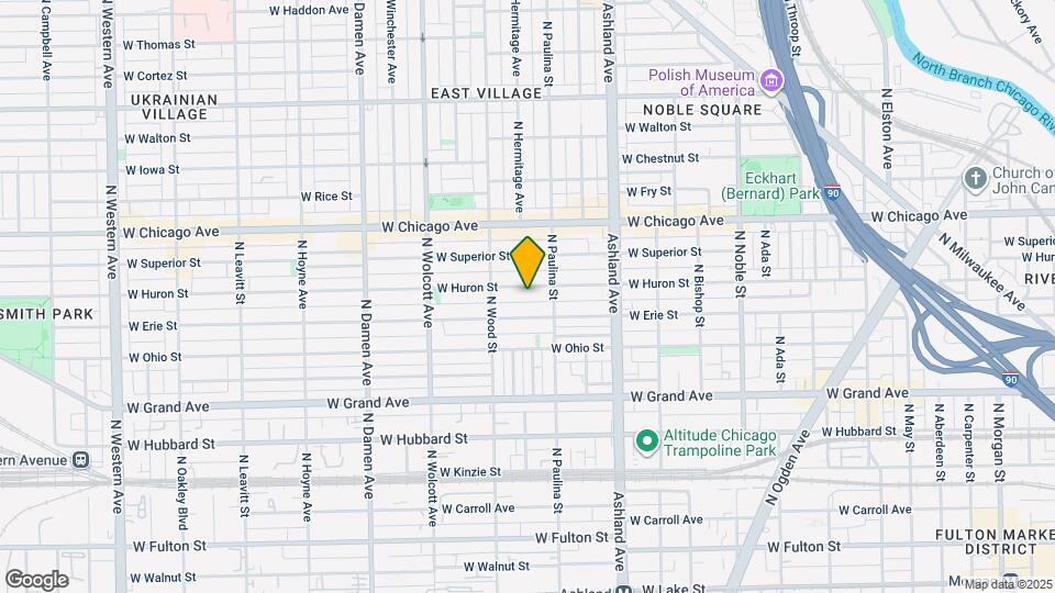 1723 W Huron Map and Location Details
