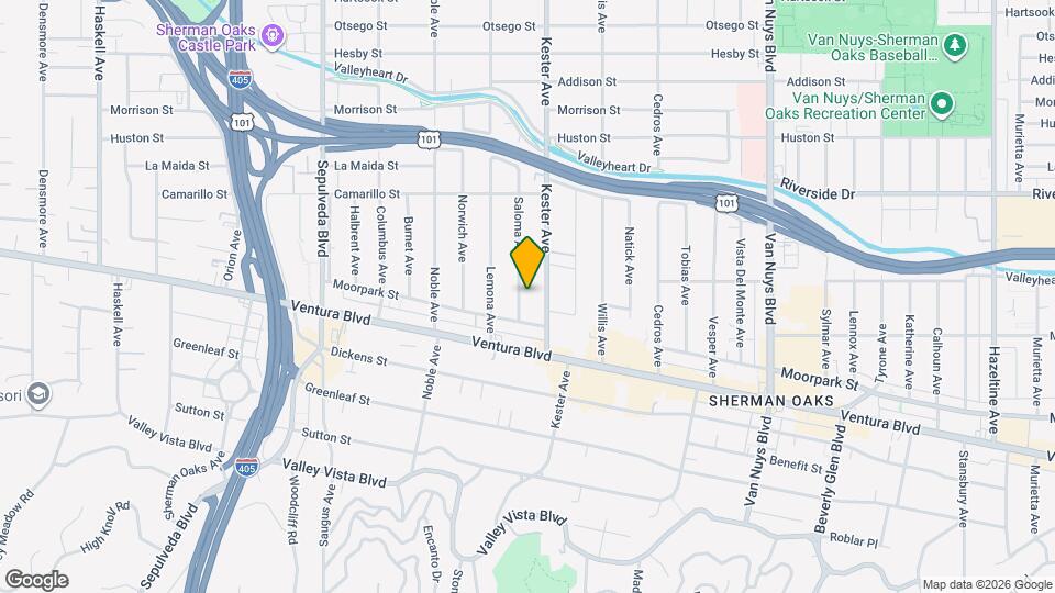 4608 Saloma Ave Map and Location Details