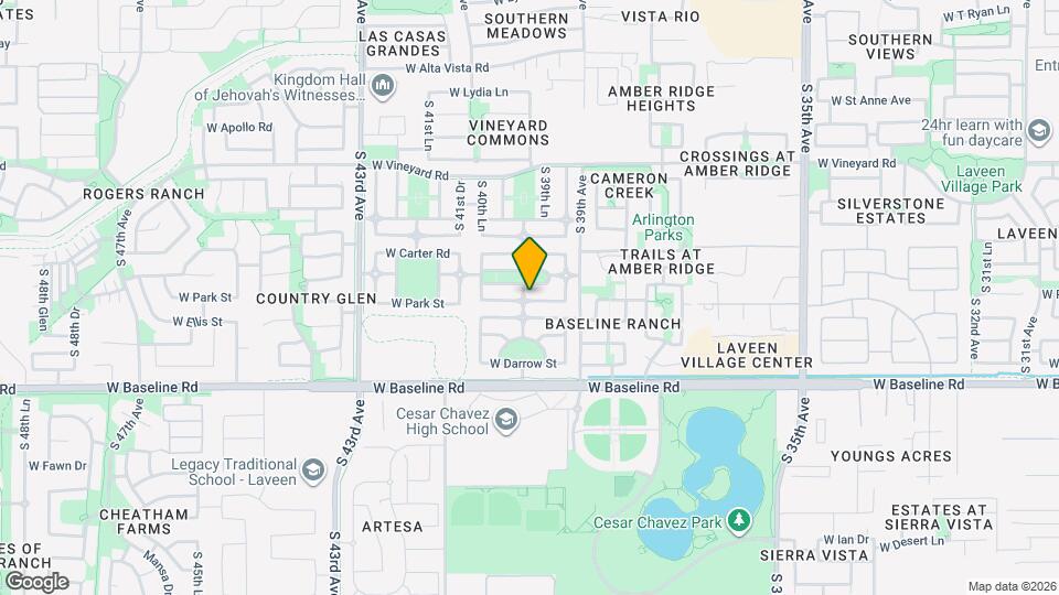 7233 S 40th Ave Map and Location Details