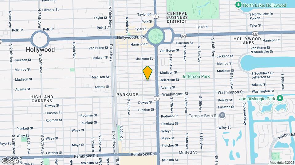 1840 Jefferson St Map and Location Details