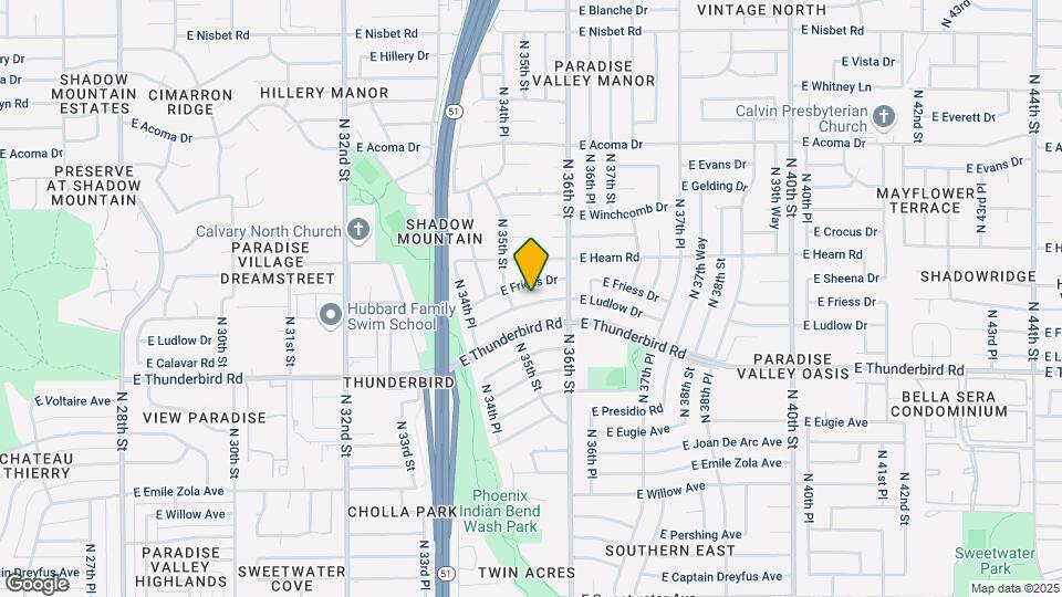 3520 E Ludlow Dr Map and Location Details