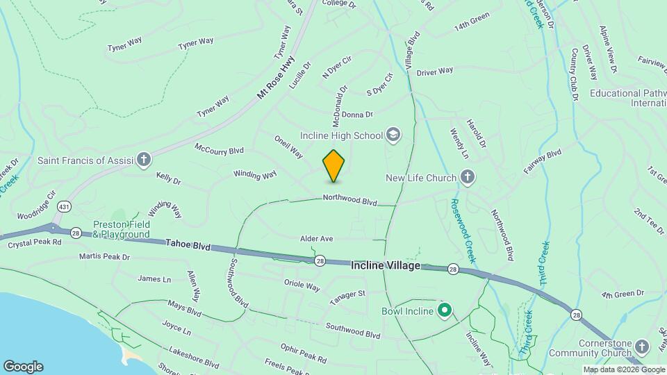 866 Northwood Blvd Map and Location Details