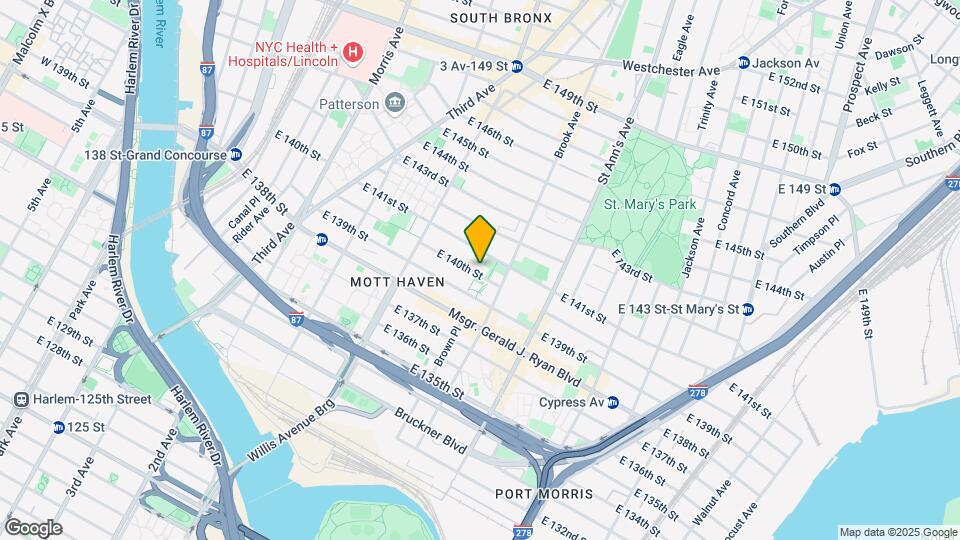 485 E 140th St Map and Location Details