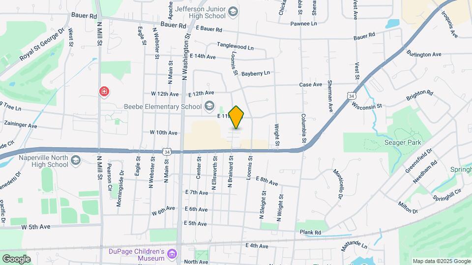 950 N Brainard St Map and Location Details