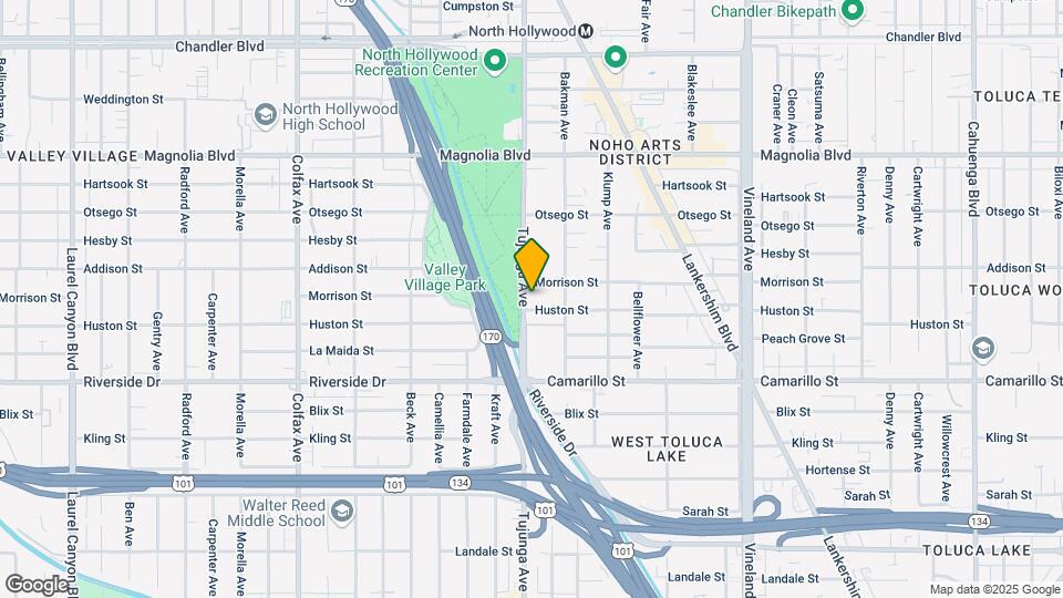 4912 Tujunga Ave Map and Location Details