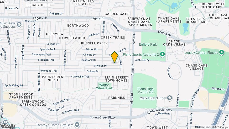 1117 Glyndon Dr Map and Location Details