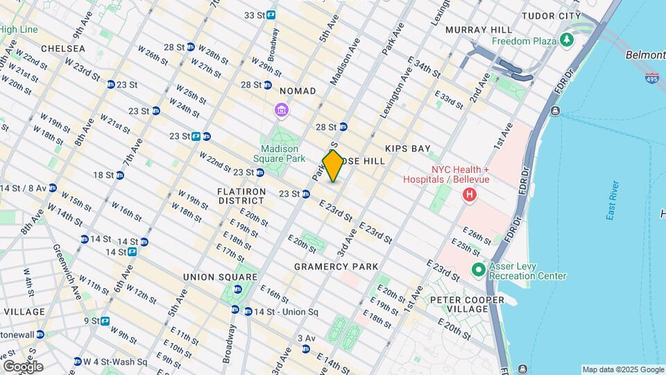 125 E 24th St Map and Location Details