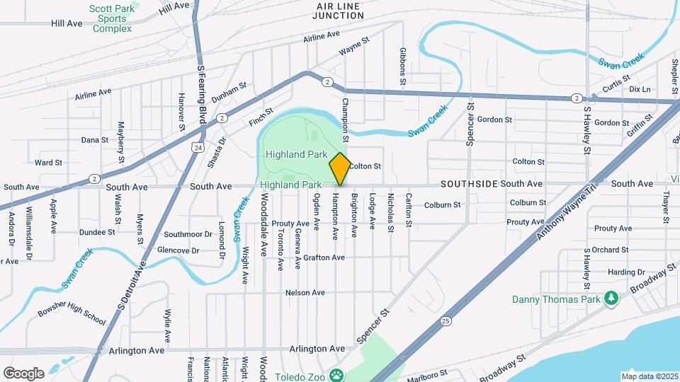 505 Hampton Ave Map and Location Details
