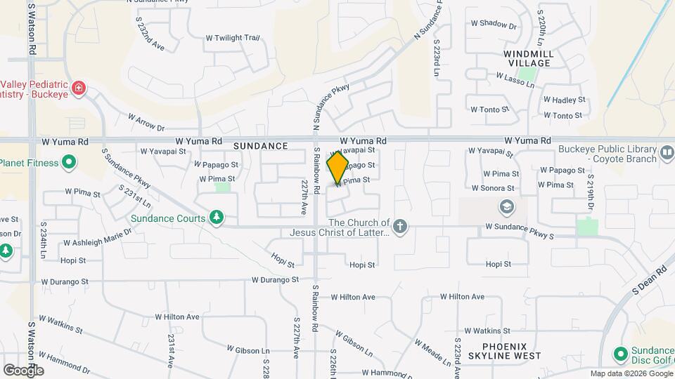 22651 W Pima St Map and Location Details