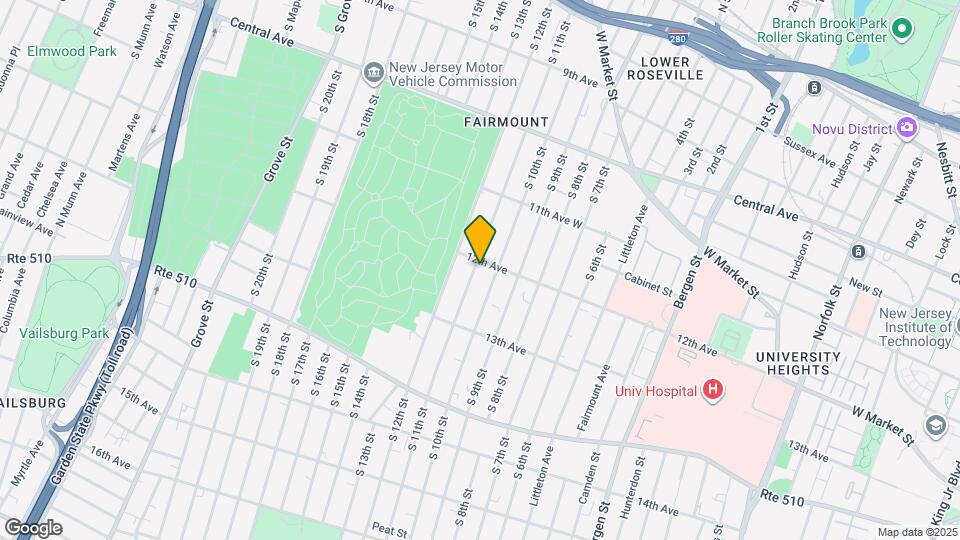 276 S 11th St Map and Location Details