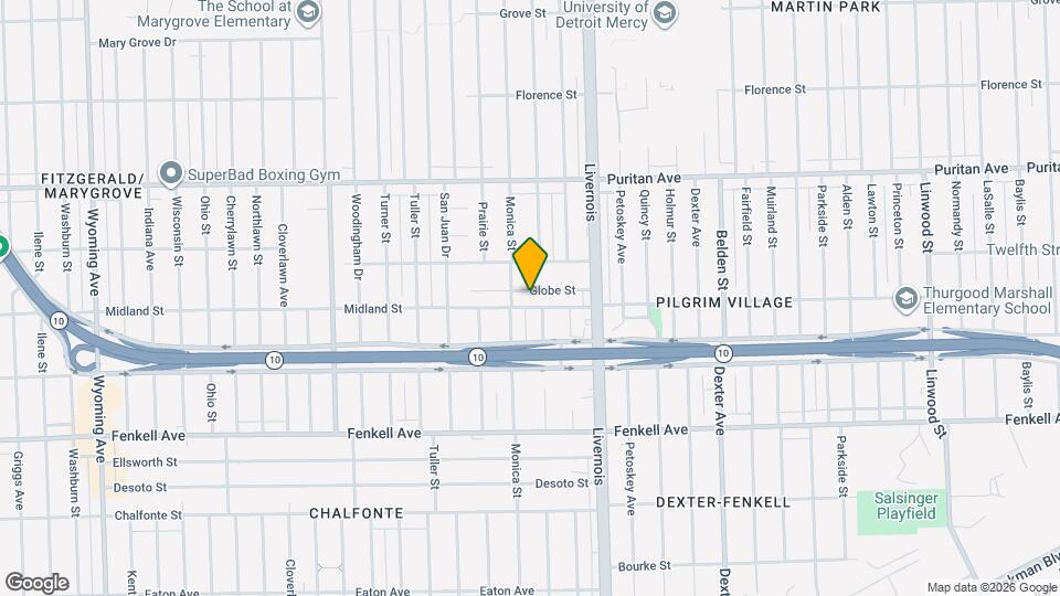 6433 Globe St Map and Location Details