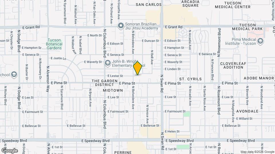 4522 E Lester St Map and Location Details