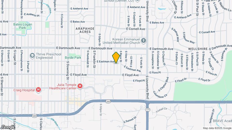 3220 S High St Map and Location Details