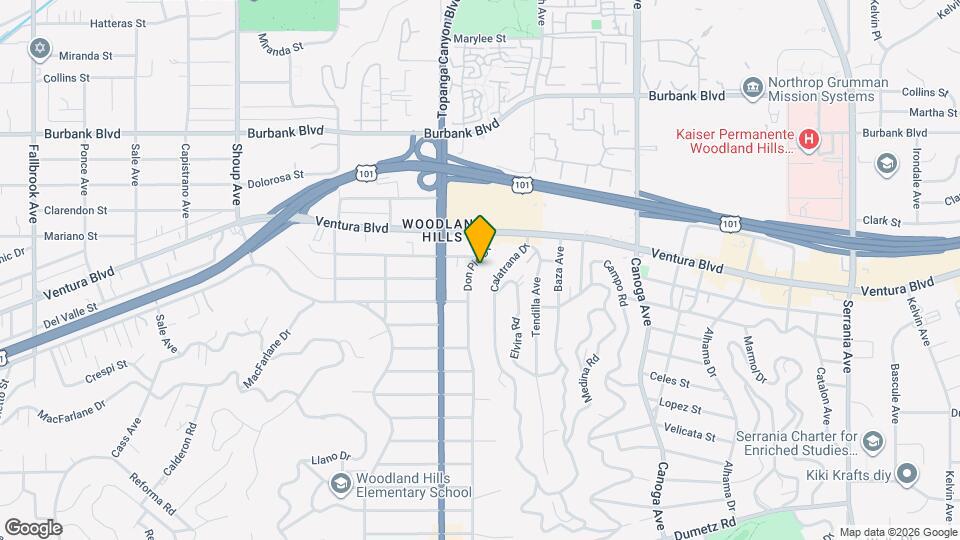 5344 Don Pio Dr Map and Location Details