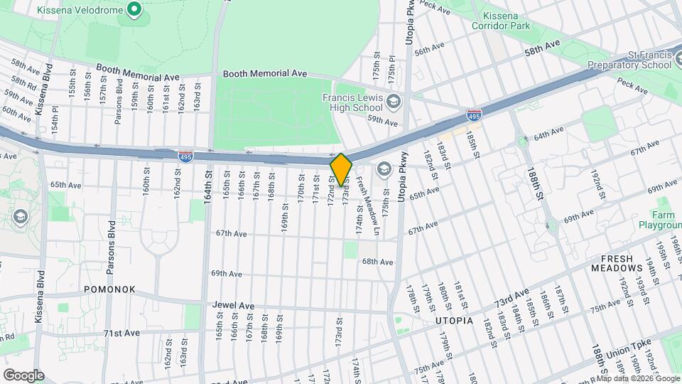 61-40 173rd St Map and Location Details