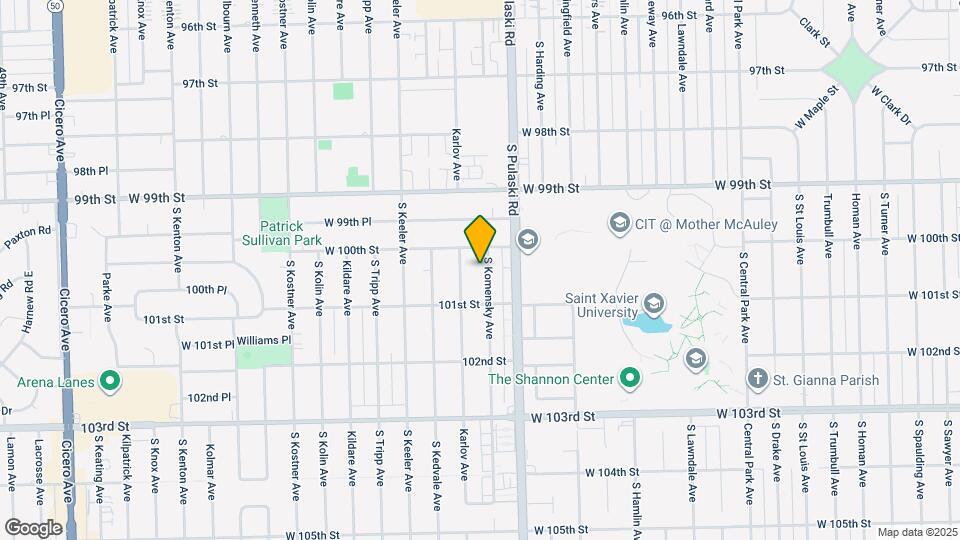 10012 S Komensky Ave Map and Location Details