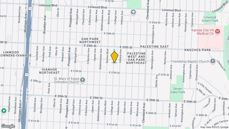 3617 College Ave Map and Location Details