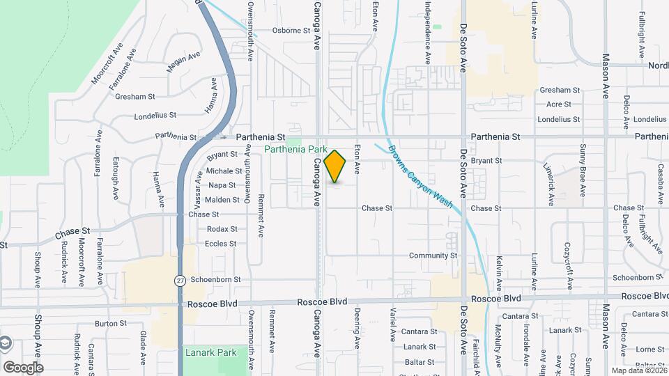 8534 Canoga Ave Map and Location Details