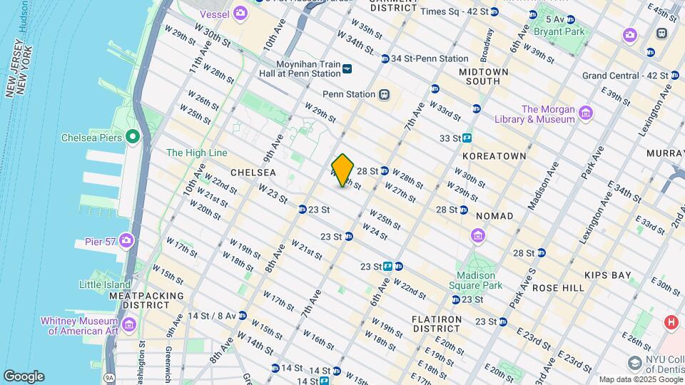 231 W 25th St Mapa y Detalles de la Ubicación