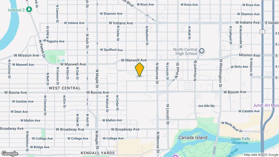 1124 W Sharp Ave Mapa y Detalles de la Ubicación