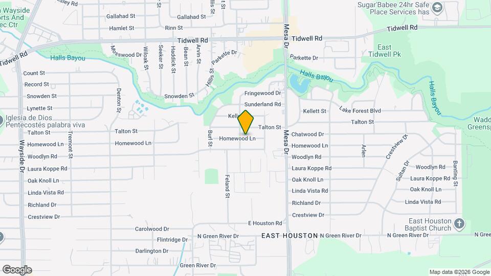 8633 Homewood Ln Map and Location Details
