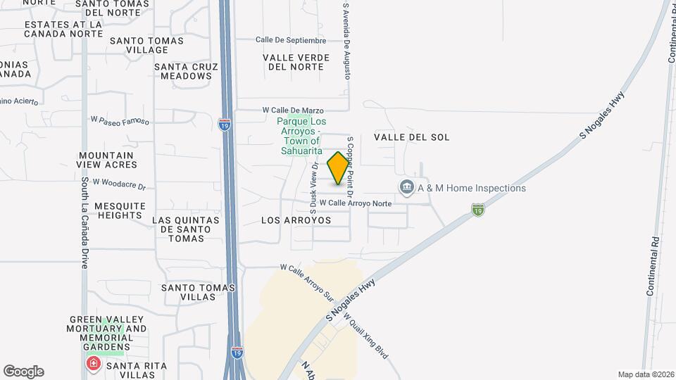 664 W Flaming Arrow Dr Map and Location Details