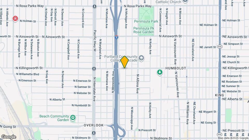 1008 N Killingsworth St Map and Location Details