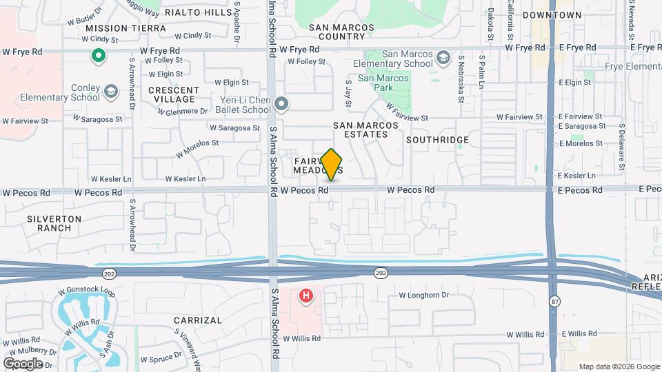 840 W Pecos Rd Map and Location Details