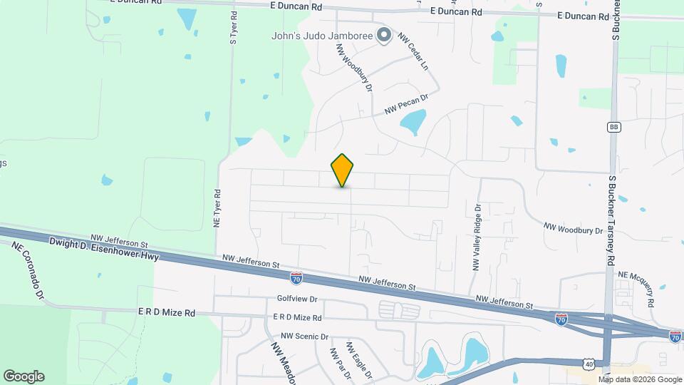 1303 NW High View Dr Map and Location Details