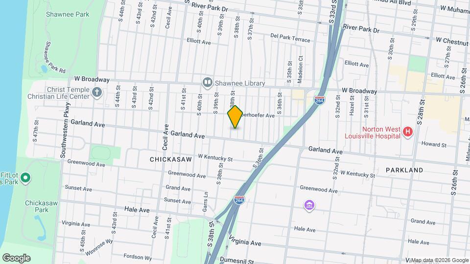 827 S 38th St Map and Location Details